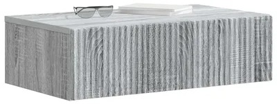Produktbild von Wandmontierter Beistelltisch Graues Sonoma 59 x 34,5 x 17 cm