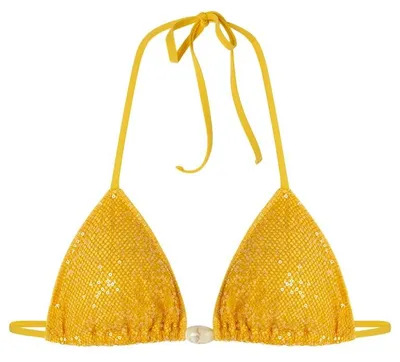 Produktbild von Women'secret Damen Top Solare Bikini, Banana, 85B