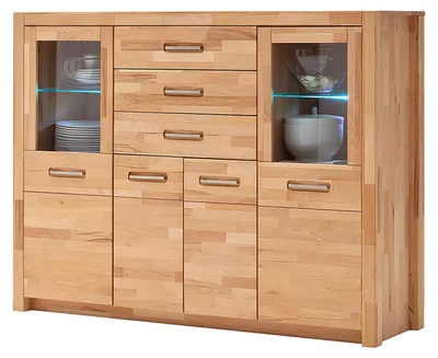 Produktbild von home24 Highboard - Massivholz