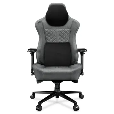 Zdjęcie produktu dla Fotel komputerowy biurowy YUMISU 2052 Magnetic Cloud Black Tkanina, fotel gamingowy jasnoszaro-czarny