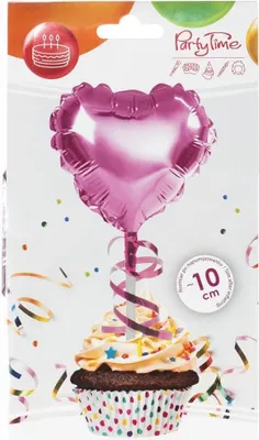 Produktbild von Folienballon am Stiel, Herz, rosa – Arpex