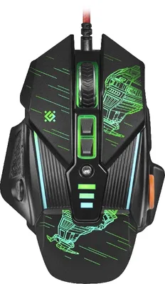 Produktbild von Defender GM-390L, rechts, Optisch, USB Typ-A, 3200 DPI, Schwarz