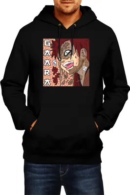 Produktbild von Herren Kapuzenpullover Japan Manga Anime Comics Animation Naruto Gaara Shikaku, Man 2XL / Schwarz