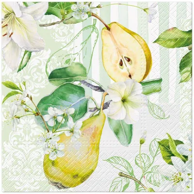 Produktbild von Servietten 33x33 cm - Pear Blossom