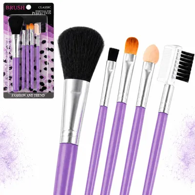 Image de 5 Pinceaux de maquillage cosmétiques multifonctionnels, productTiles.product.images.aiGenerated