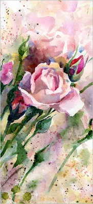 Produktbild von Türtapete Türposter Abstraktes Blumenbuket - Größe: 93 x 205 cm