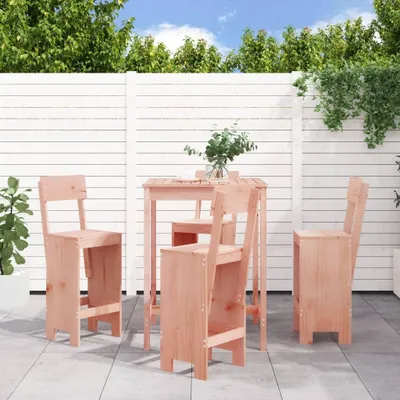 Zdjęcie produktu dla Maison Exclusive – 5-częściowy zestaw ogrodowy z litego drewna daglezji