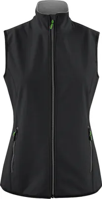 Produktbild von Damen Softshell Weste Trial mit Reißverschlusstaschen und elastischen Bündchen