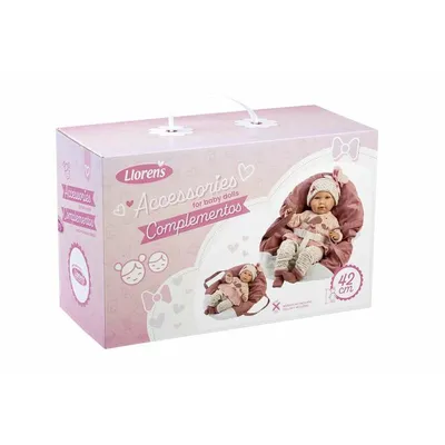 Image de Accessoires pour poupées Llorens 42 cm Robe Porte-bébé