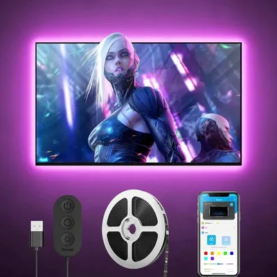Immagine prodotto di Govee H6178, striscia luminosa intelligente, Bluetooth, nero, LED, multicolore, 16.000.000 di colori