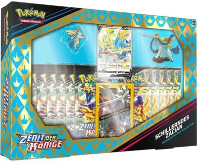Produktbild von Pokémon Schwert und Schild Zenit der Könige - Schillerndes Zacian Premium-Figuren-Kollektion - deutsch