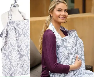 Obrázok produktu pre Milababy šatka na dojčenie s okienkom, bambusový poťah, prebaľovacia podložka vo vrecku