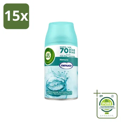 Immagine prodotto di 15 ricariche per diffusore automatico Air Wick Freshmatic, profumo Nenuco, 250 ml - confezione grande - 15 pezzi