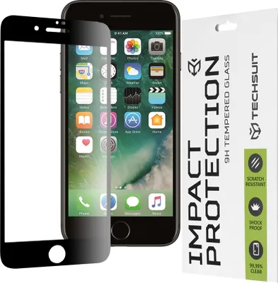 Obrázok produktu pre Techsuit 111D Full Cover / celopolepené tvrdené sklo - iPhone 7 Plus / 8 Plus - čierny