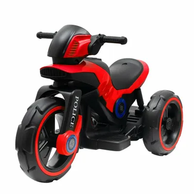 Obrázek produktu pro Baby Mix dětská elektrická motorka POLICE, červená