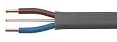 Immagine prodotto di Cavo bifilare interrato - Cavo di collegamento elettrico - Impianto elettrico - Materiale in PVC - 5 metri - 15 mm - Nero