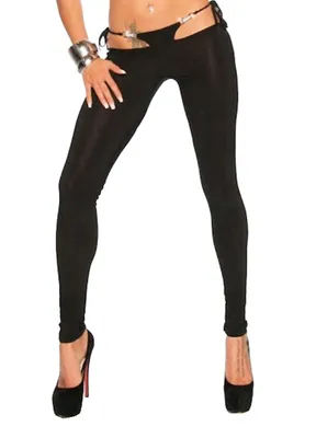 Produktbild von Damen Hose 18103 Stoffhose Hüft-Leggings von Saresia, schwarz, Gr. XL=38/40