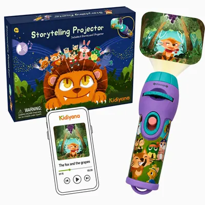 Obrázek produktu pro Dětský projektor příběhů "Kidiyana" s 6 pohádkami a noční lampičkou