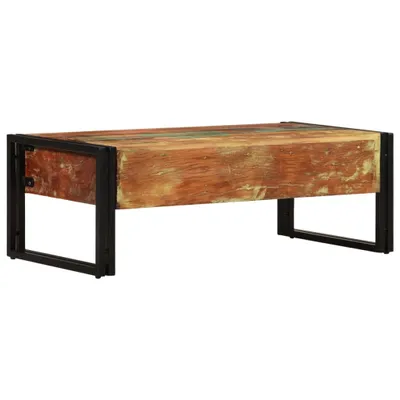Obrázek produktu pro vidaXL Konferenční stolek se 3 zásuvkami z masivního starého dřeva 100x50x35 cm