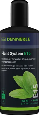 Produktbild von Dennerle Plant System E15, 250 ml - Flüssiger Eisendünger speziell für Wasserpflanzen
