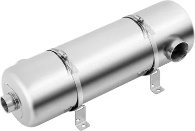 Produktbild von Schwimmbad Wärmetauscher 28kW, 304 Edelstahl Poolheizung 150L/min, max. Temperatur 120°C, für Pool Heater Exchanger (485 x 134 mm)