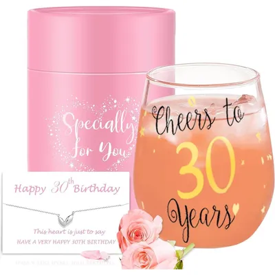 Productafbeelding van Glazen wijnglazen zonder voet, 14 oz, geschikt voor verjaardagen, bruiloften en jubilea