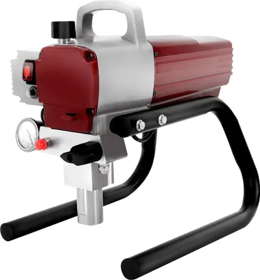 Obrázok produktu pre Bezvzduchová striekacia pištoľ – TA-4500 – 1800 W – 1,8 l/min – šírka striekania 250 mm – hadica 50 m – nastaviteľný tlak – zástrčka EÚ – červená
