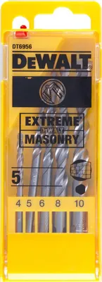 Image de Coffret de 5 forêts béton Extreme DEWALT DT6956-QZ Ø 4,5,6,8,10mm