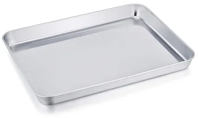 Produktbild von Backblech Rechteckig Edelstahl 26,5x20,5cm Silber