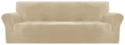 Image de Housses en velours pour canapé - Protection pour canapé 3 places