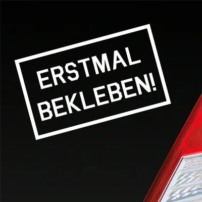 Produktbild von Auto Aufkleber Reingeguckt! Verarscht Prank Lustig 16x10 cm Weiss Glanz Sticker Heckscheibenaufkleber