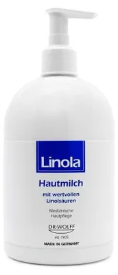 Zdjęcie produktu dla Linola mleczko do skóry suchej ze skłonnością do neurodermitów, 500 ml balsam