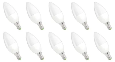 Produktbild von Spectrum E14 LED Kerzenlampe 6W 560lm 6000K Kaltweiß 230V 10 Stück