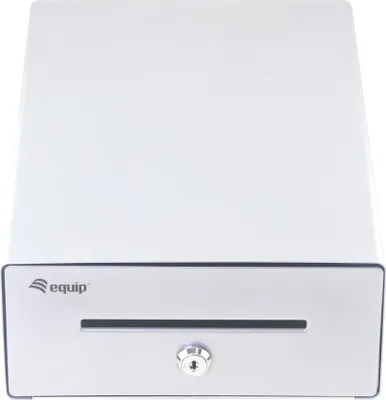 Produktbild von Equip Kassenschublade für Point of(POS)-System, 4 Schein-/4 Münzfächer, herausnehmbare Münzschlitze, RJ11-Anschluss, Aluminium