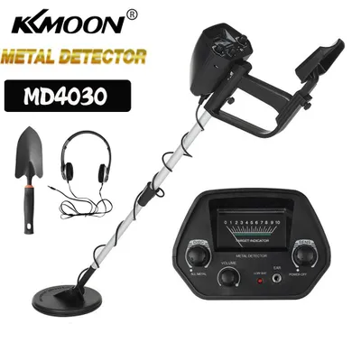 Obrázek produktu pro KKmoon Sada detektorů kovů Profesionální výškově nastavitelný detektor kovů MD-4030 Vodotěsná vyhledávací cívka Hledač kovů pro děti dospělé začátečníky se sluchátky a lopatou