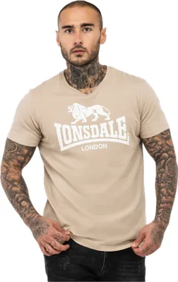 Image de T-shirt homme coupe normale ST. ERNEY Sand/White M Lonsdale