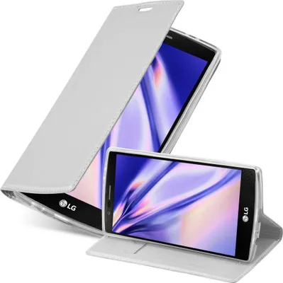Produktbild von Cadorabo Handyhülle für LG G4 / G4 PLUS Schutz Hülle in Silber Cover Etui Book Case Booklet