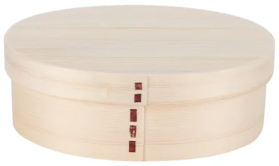 Immagine prodotto di Contenitore per il pranzo in legno 17,5 x 13,5 cm, Bento, contenitore portatile per alimenti per studenti, lavoratori, colore legno
