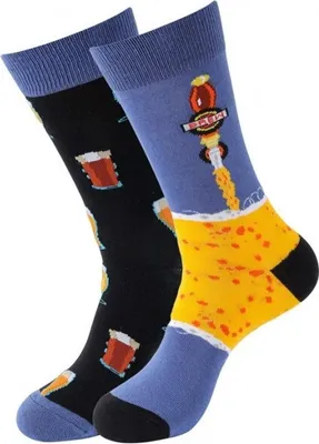 Produktbild von Musthaves - Socks Lustige, bunte Uni Socken - Einheitsgröße Gr. 38 -45 - Draught Beer / Bier