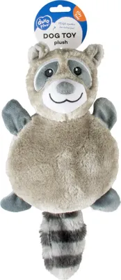 Produktbild von Duvo+ Hundespielzeug Waschbär quietschend aus Plüsch grau