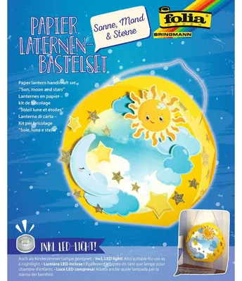 Obrázok produktu pre Folia 68101, Papierový lampáš, Papája, Rôzne farby, Obrázok, Chlapec / dievča, 5 kusov