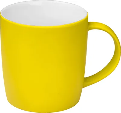 Produktbild von Porzellantasse / Kaffeetasse / Fassungsvermögen: 300 ml / Farbe: gelb