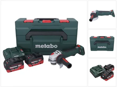 Immagine prodotto di Metabo WPB 18 LT BL 11-125 Quick Akku-Winkelschleifer 18V (2 x Akku) 613059660