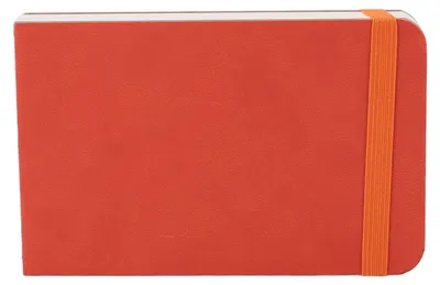 Productafbeelding van 30 bladzijden aquarelpapier, 300 g/m², draagbaar notitieboekje, reisdagboek, 14 x 9 cm, oranje
