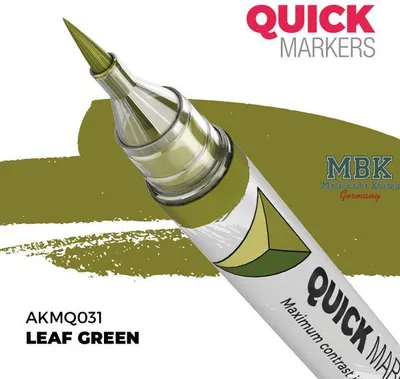 Image de AK Interactive S.L. AK-MQ031 VERT FEUILLE - MARQUEURS RAPIDES