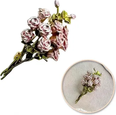 Produktbild von Brosche Blumenstrauß Rose bz165