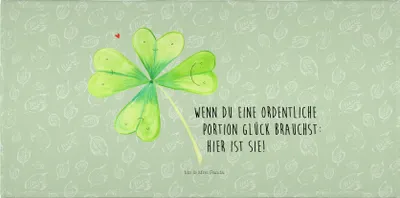 Produktbild von Mr. & Mrs. Panda Handtuch Blume Kleeblatt - Blattgrün - Geschenk, Umzug, Glück, gesichtshandtuch, Garten, Glücksbringer, 50x100, Motivation, Neuanfang, Flauschtuch