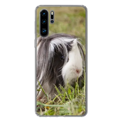 Produktbild von MuchoWow® Handyhülle Schutzhülle Hülle für Huawei P30 Pro Langhaar-Meerschweinchen Silikon Softcase Handy Hülle - Schutzdeckel
