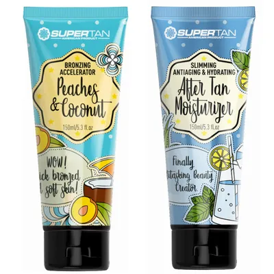 Obrázek produktu pro Bronzer Supertan Peaches Coconut Cream + sada po opalování