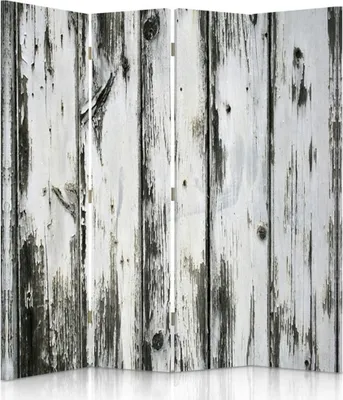 Produktbild von Paravent - Raumteiler Rustic Wood - Dekorativer Raumtrennercm. 145x170 (4 x)